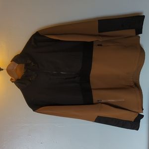 Mons Royale Size L Black and Tan Decade Mid-Pullover